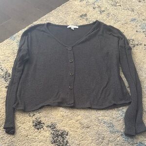 Purple Snow Charcoal Knit Sweater Women’s Size XL